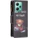 VQWQ Mobile Phone Case for Xiaomi Redmi Note 12 5G & Poco X5 - Protective Leather Cover with Lanyard & Zipper - Bear Design - Buy Online on GoSupps.com