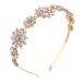 Sparkling Rhinestone Flower Crown Headband for Women & Girls - Bridal Wedding Hair Accessory - Buy Online on GoSupps.com