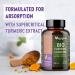 Organic Turmeric 180 Capsules with Ginger and Black Pepper Eco-Friendly High Concentration Maximum Absorbency No Additives Non-GMO Vegan - Buy Online on GoSupps.com