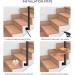 Metal Railings U-Shaped Stair Handrail Indoor Non-Slip Stairs Railing Support Rod for Garden Decorative Fence - Buy Online on GoSupps.com