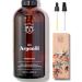 Bionoble argan oil organic 100ml - 100% pure natural and cold -pressed - face body hair beard nails - vegan cruples - argan oil - glass bottle + pipette + pump argan oil 100 ml (1 Pack)