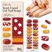 Gya Labs Nail Stickers - Seasonal - Autumn | Long Lasting Nails for Women - Semi Cured Gel Nail Strips (20 Pcs) - Nail Stickers for Nail Art Kit - Stick on Nails Nail Art Stickers