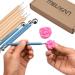 Meuxan 10 Piece Dotting Tools Ball Styluses for Rock Painting Pottery Clay - Blue Wooden Set - Buy Online on GoSupps.com