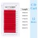 Color Lash Extensions Easy Fan Red 0.07mm C Curl 15-20mm | Volume Lashes - Self Fanning 2D-20D | Rapid Blooming Flower Professional (Red-C 15-20mm) - Buy Online on GoSupps.com