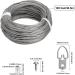 Picture Hanging Kit - 100 Feet Stainless Steel Hanging Wire  60 Pcs D Ring Picture Hangers with Screws and 60 Pcs Aluminum Crimping Loop Sleeve for Hanging Paintings Photos - Buy Online on GoSupps.com