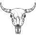 Dopetattoo 6 sheets Temporary Tattoos for Men and Women Buffalo Skull Sketch Bull Bones for Men Temporary tattoo for Women Neck Arm Chest for Woman