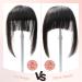 Real Human Hair Bangs Clip in Fringe Extension | Thick Unprocessed 1b# Black Color - Buy Online on GoSupps.com