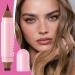 Liquid Eyeliner Waterproof Smudge-Proof Double-Tip Face Pencil Natural Anti-Sweat Liner | For Young People Men Mature Women Halloween Dates Performances Holidays - Buy Online on GoSupps.com