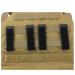 X2TKTACT Molle Strips for Attaching Tactical ID Patches - for 3-inch high Patches, Patches Display Tactical Molle Strips for Badges- 4-Count (Black)