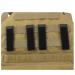 X2TKTACT Molle Strips for Attaching Tactical ID Patches - for 3-inch high Patches, Patches Display Tactical Molle Strips for Badges- 4-Count (Black)