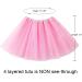 Jastore Girls Layered Stars Sequins Tutu Skirt Princess Ballet Dance Dress - X-satin Pink - Buy Online on GoSupps.com
