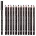 12 PCS Eyebrow Pencil Eyeliner Set Natural Matte Cosmetic Eyeliner Eyebrow Pencil Waterproof Eye Brow Pencil Long Lasting Eyebrow Pencil Smudge Proof Matte Long Lasting Makeup Eye Liners(Dark Brown)