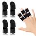 Finger Splints Finger Brace for Trigger Finger - Broken Finger - Arthritis - Straightening Finger Protectors Support for Index - Middle - Ring Finger (4 Black)