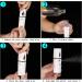 2 Pieces Nano Facial Mister Portable Mini Face Mist Steamer Handy Mist Sprayer with Mirror Design Moisturizing and Hydrating for Eyelash Extension (White) - Buy Online on GoSupps.com