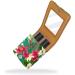 Travel Lipstick Organizer Case - Portable Makeup Bag with Mirror | Tropical Leaves & Flowers Design - Perfect for International Shipping - Buy Online on GoSupps.com