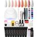 VANREESA Poly Nail Gel Kit 15ml - 9 Autumn Colors with 36W Nail Lamp | Builder Gel Set for Nail Extension | Base & Top Coat | Nail Enhancement Starter Kit - Nude Glossy Series - Buy Online on GoSupps.com