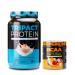Nutrology TRIPACT Protein Powder 7-in-1 Meal Replacement Shake Vanilla Latte Cinnamon Flavor (40 Servings) BCAA Natural Plant Based BCAA Powder Orange Coconut Flavor (30 Servings)