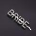 Minkissy Rhinestone Letter Bobby Pins - 2pcs Wedding Crystal Hair Barrettes (Silver) - Buy Online on GoSupps.com