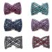 Lovef 6 Pcs Effortless Beauty Stretchable Double Combs Upzing Medium Magic Beaded Double Hair Clips Hair Jewelry Assorted Color and Design