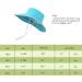 LANGZHEN Baby Girls Beach Sun Hat - Adjustable Wide Brim Toddler Kids Play Hat with Chin Strap in Light Blue XL - Buy Online on GoSupps.com