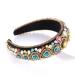 Baroque Rhinestone Padded Headband - Colorful Crystal Embellished Hairband for Women and Girls - Buy Online on GoSupps.com