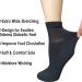 VEIGIKE Women's Extra Wide Quarter Socks 4-Pack - Moisture Wicking & Cushioned for Swollen Feet - Size 9-11, Black - Buy Online on GoSupps.com