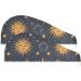 Sun Moon and Stars Hair Towel 2 Pack | Super Absorbent Quick Dry Hair Turbans for Women & Girls - Buy Online on GoSupps.com