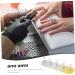 minkissy 1 Set Nail Practice Holder Slate Garden Labels Nail Display Stand Nail Art Organiser Creative Nail Holders Nail Display for Nail Art Nail Stand Storage Box Plastic Gold and Silver - Buy Online on GoSupps.com