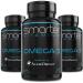 (3 Pack) Smarter Omega 3 Fish Oil Strawberry Flavor Burpless Tasteless 2000mg Potent Triple Strength DHA EPA Brain Omega-3 Joint & Brain Support Made with AlaskOmega
