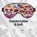 SSIMOO Wild Mushroom Print Eye Mask | Ultra-Soft Light-Blocking | Comfort & Restful Sleep - International Shipping - Buy Online on GoSupps.com