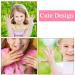 72 Self-Adhesive False Fingernails for Kids - Cute Strawberry Watermelon & Rabbit Designs - Perfect for Girls & Teens - Buy Online on GoSupps.com