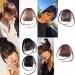 Thin Neat Air Bangs Hair Extensions Clip in on Fringe Front Hairpiece (Light Brown) - Buy Online on GoSupps.com
