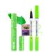 Lestpola Mascara & Eyeliner Green UV Neon Waterproof Volume and Long Eyeliner Liquid Colorful UV Activated Makeup Long Lasting Fluorescent Festival Accessory for Party Halloween Carnival