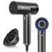 Hair Dryer - slopehill Professional Ioinc Hair Dryer Portable High-Speed Hairdryer Travel Blow Dryer Lightweight Digital HD Screen Concentrator & Diffuser Cool Shoot Button