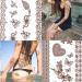 Brown Henna Temporary Tattoo Stickers - Waterproof Lace Designs for Women - Festive Party Favors - 5 Sheets - Buy Online on GoSupps.com