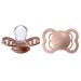 BIBSS Supreme Schnuller 2-pack BPA-free symmetrical nipple.Silicone made in Denmark.0-6 months (2 Pack) Woodchuck / Blush 0-6 months (2-pack) Woodchuck / Blush