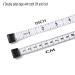 3m/120" Tape Measure Body Measuring Tape for Body Cloth Tape Measure for Sewing Fabric Tailors Medical Measurements Tape Dual Sided Leather Tape Measure Retractable (Black 1 Pack) - Buy Online on GoSupps.com