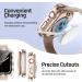 Goton 2-in-1 Waterproof Bling Case for Apple Watch 40mm SE (2nd Gen) Series 6 5 4 | Glitter Diamond Rhinestone Bumper Cover | Rose Gold Women's Screen Protector for iWatch Accessories - Buy Online on GoSupps.com