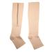 Zipper compression socks support stockings Waden compression stockings Wadenh he Open toe area circulatory promotion for running fitness nurses varicoseademic edema swollen xxl-beige