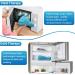 Relief Expert Extra Large Microwavable Heating Pad for Neck and Shoulders with Weighted Wrap & Eye Mask Combo - Blue - Buy Online on GoSupps.com