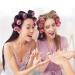30 Pcs Double Prong Curl Clips - Hairdressing Styling Clips for Hair Salon & Barber in Silver - Buy Online on GoSupps.com