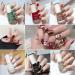 Christmas Nail Polish Set 6Pcs Glitter Green Red Black White Brown Nail Varnish Set Classic XMAS Series Quick Dry & Long Lasting Nail Gel for Nail Art Design - Christmas Gifts for Women 6Pcs Christmas - Buy Online on GoSupps.com