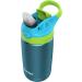 Contigo Aubrey Kids Stainless Steel Water Bottle with Spill-Proof Lid Cleanable 13oz Kids Water Bottle Keeps Drinks Cold up to 14 Hours Blue Raspberry/Cool Lime - Buy Online on GoSupps.com