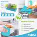 AIDEA Microfiber Cleaning Cloths-8PK | Absorbent & Lint-Free | House, Kitchen, Car, Window | Gift Set | 12x16 | GreyGreenBlue - Buy Online on GoSupps.com