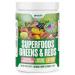 anocin Greens + Reds Superfood Powder Organic Spirulina Chlorella Wheatgrass & Berry Antioxidants Probiotics + Digestive Enzymes 30 Servings No Sugar Great Taste Mixes Smoothly