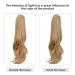 HewEicsy 20 Ponytail Extension Synthetic Hairpiece Blonde - Clip-in Daily Fluffy Ponytail Wig for Women - Buy Online on GoSupps.com