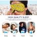 Haskirky Light Blocking Eye Mask for Deep Sleep and Comfort - Breathable and Adjustable for Travel, Yoga, and Meditation - Men and Women - Buy Online on GoSupps.com