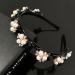 Shop Tseenyi Pearl Hairpin & Band - Layered Pony & Baroque Crystal Headband Jewelry for Women & Girls | Valentine's Day Gift (Black) - Buy Online on GoSupps.com