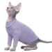 Pumyporeity cat cotton clothes sweater warm for hairless cat vest shirts kitten soft jumper cat costume coat for small/medium/large cats (purple m) m a-purple