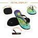 Mnsruu Watercolor Flower Flip Flops - XXL for Men & Women | Perfect for Home Hotel Spa & Travel - Buy Online on GoSupps.com